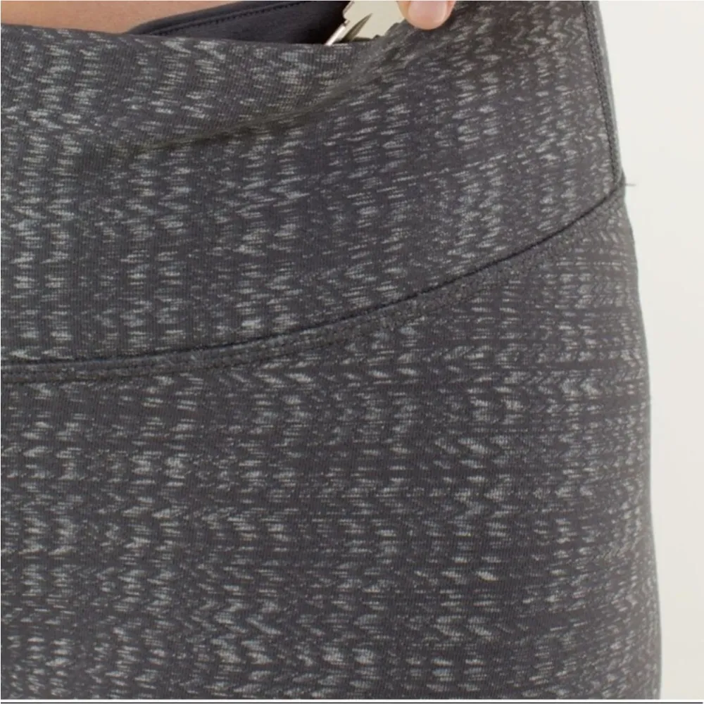 Lululemon Wunder Under Crop *Textured Ziggy Wee October Angel Wing / Soot Light - Image 8