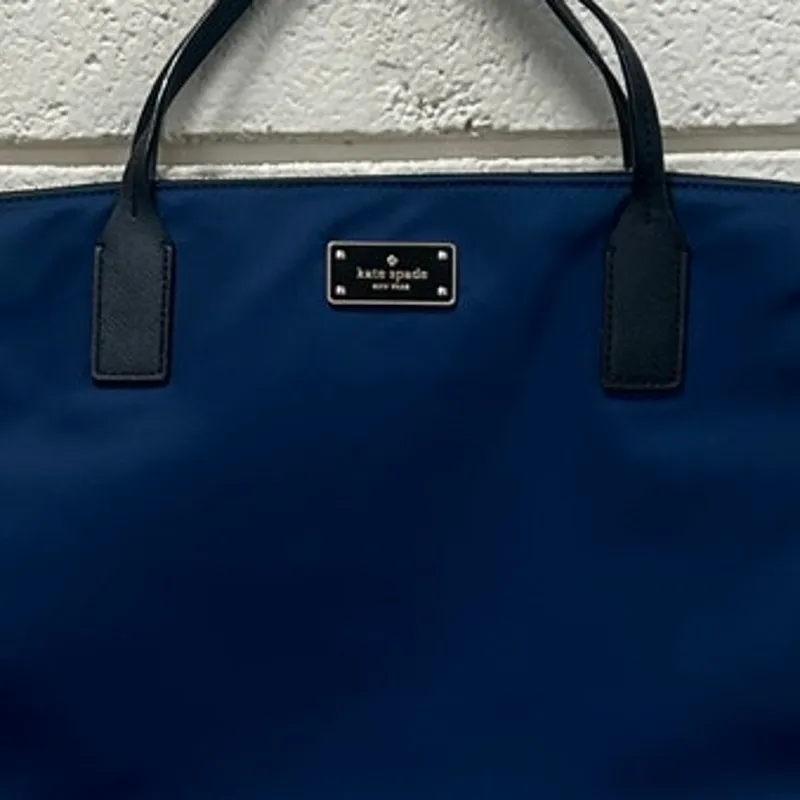 Kate Spade Blake Avenue Daveney laptop shoulder bag in navy blue - Image 7
