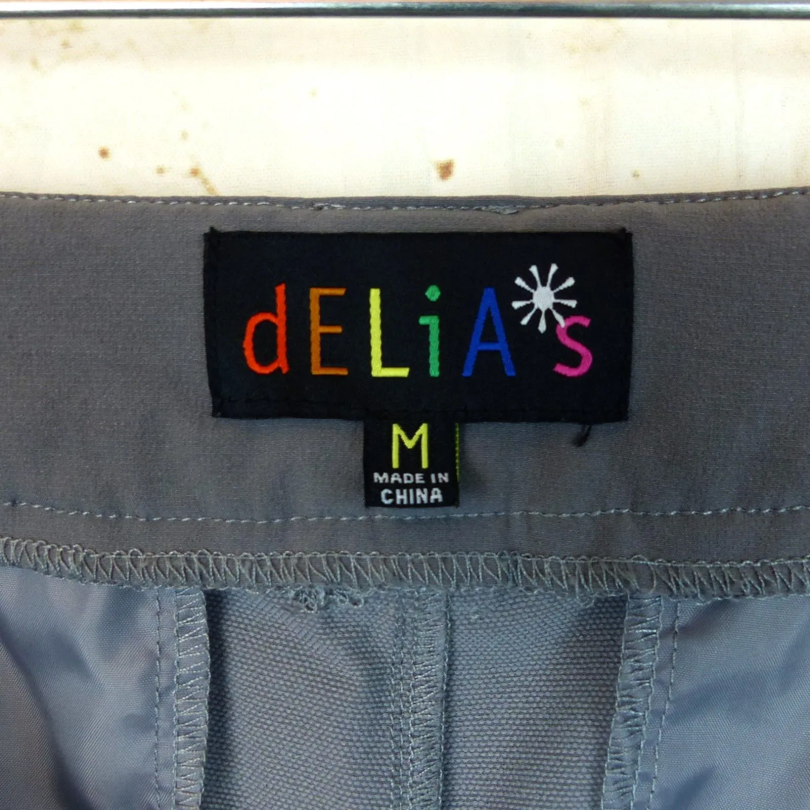 Dolls Kill dELiAs Gargo Pants Womens M Gray Empire Mind Relaxed Utility DuneCore - Image 8