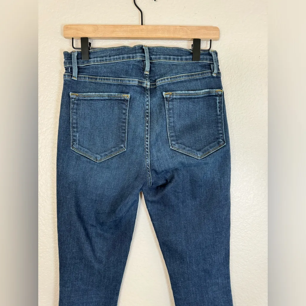 Frame Denim Le High Skinny Revolve $235 Blue Heren size 29 Distressed - Image 5