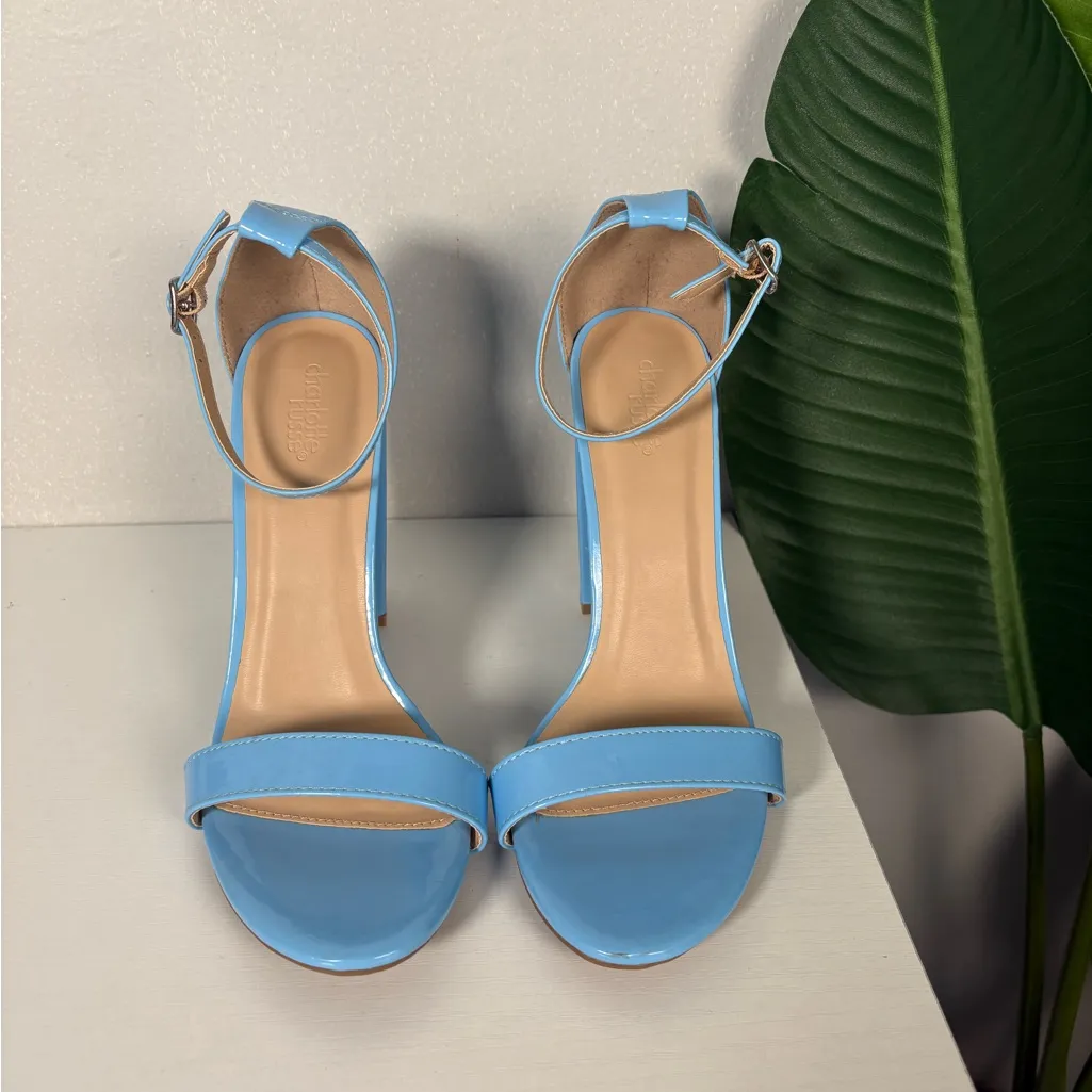 Charlotte Russe Blue Ankle Strap Heels - Image 2