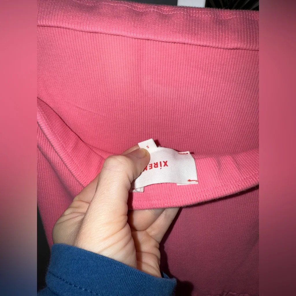 Xírena Finnian Strapless Cotton‎ Maxi Dress In Rose Pink Size Small - Image 5