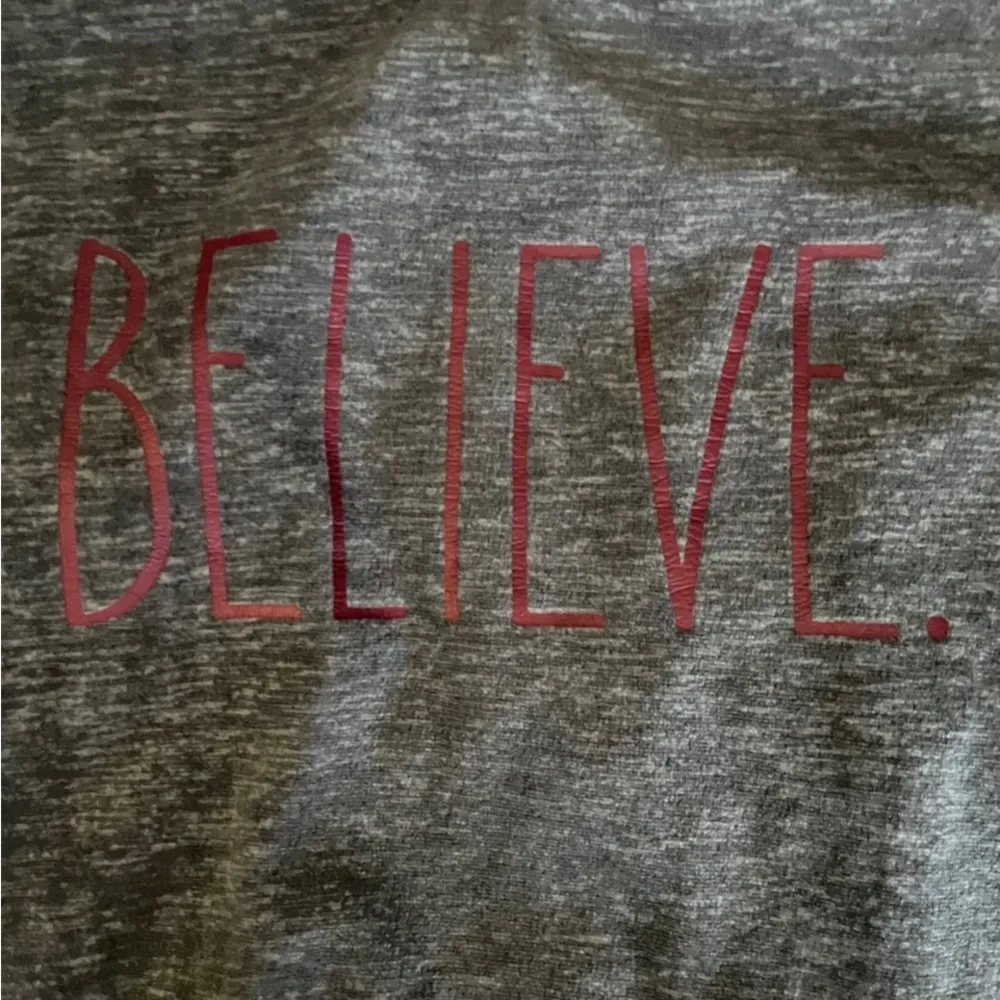 Christmas Rae Dunn holiday long sleeve “Believe” - Image 3