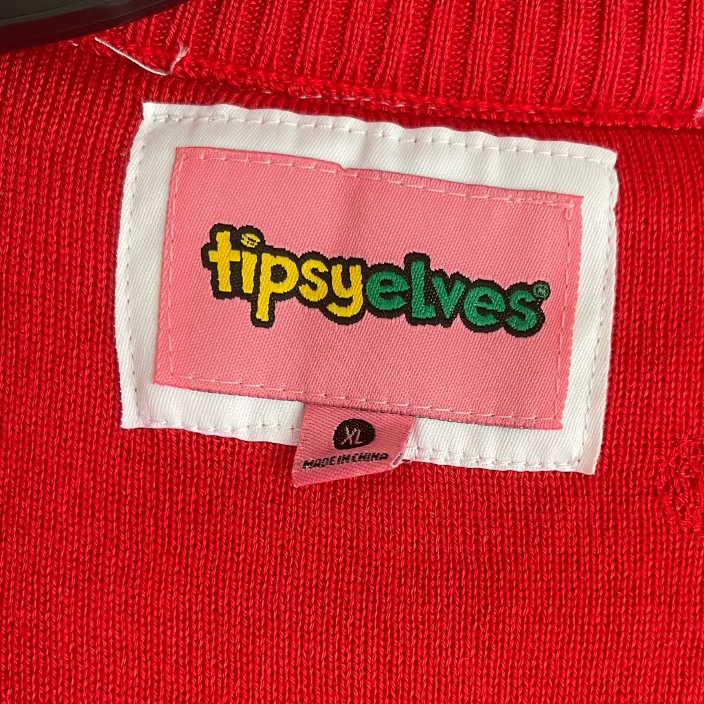 Tipsy Elves Cardigan Mrs. Claus Festive Santa Cardigan NWT - Image 6