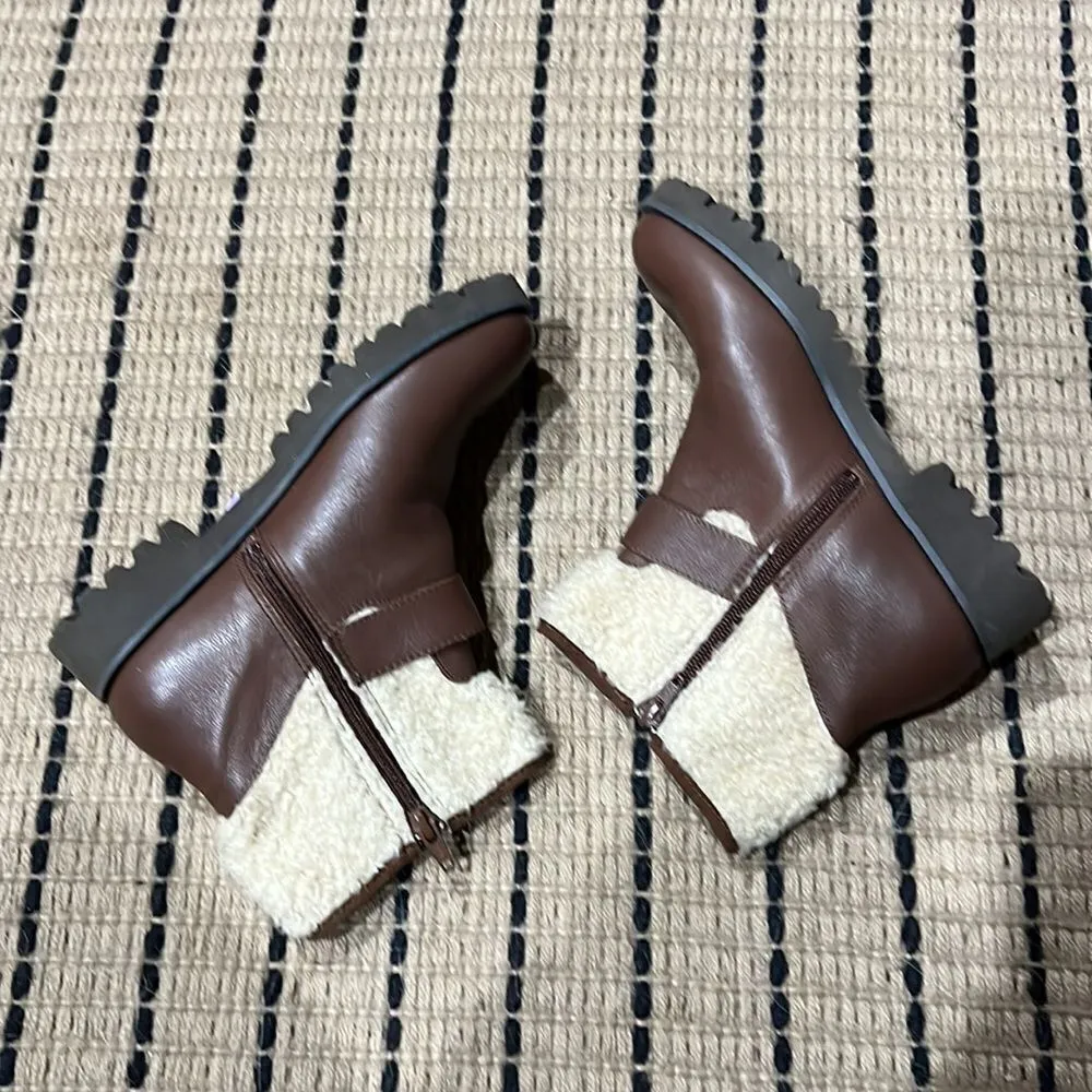 Easy Spirit Brower Leather Ankle Boots Fisherman Core D19 - Image 6