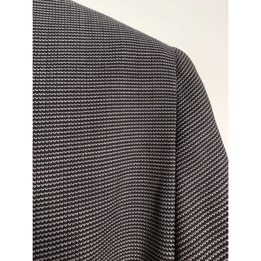 Lafayette 148 New York 100% Virgin Wool Blazer Size Women's Size 8 Career Office Black - Image 9