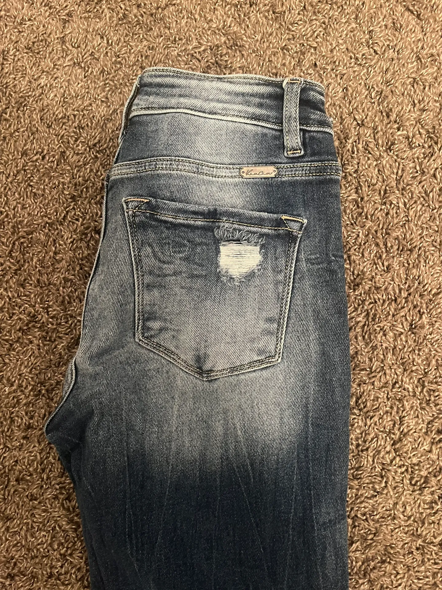 Mid-Rise Distressed Skinny Jeans - Image 2