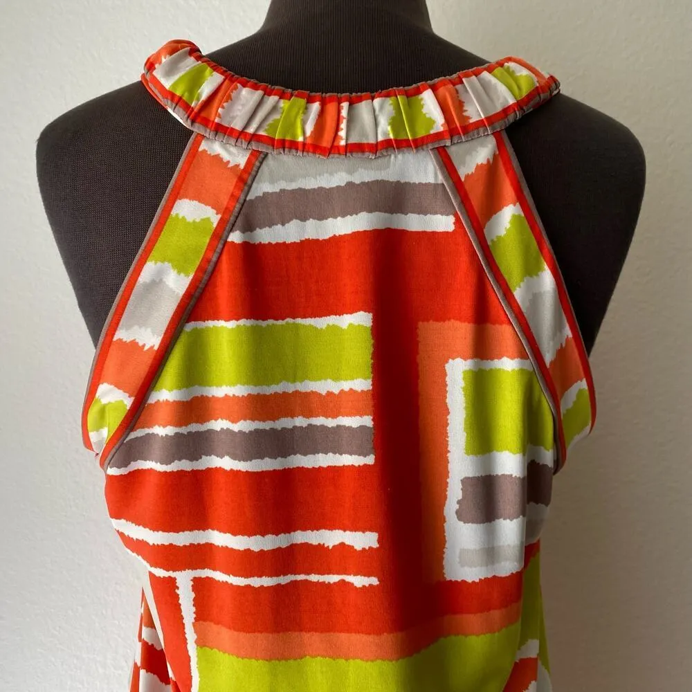 BCBG Maxazria sz S‎ bright multicolor retro mini shift dress - Image 5