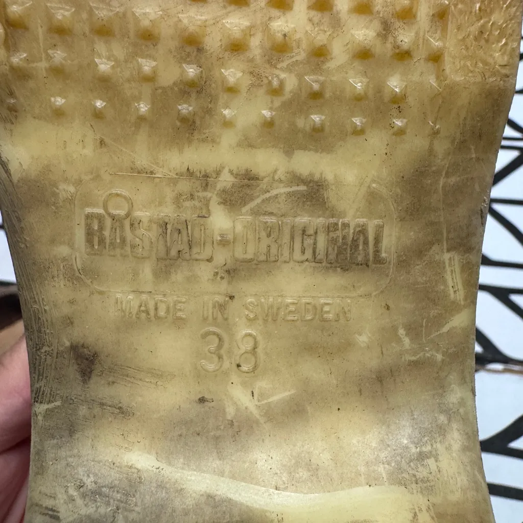 Troentorp Bastad Vintage Leather Lace Up Wooden Clogs size 38 = 8/8.5 US Brown - Image 6