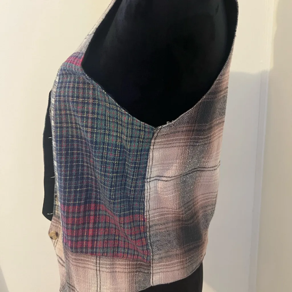 Patchwork Cotton Vest Size M - Image 3