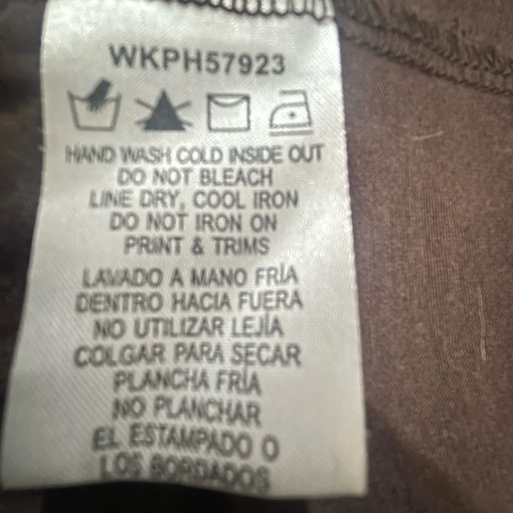 Wrangler Studded Lace Ruffles Open Front Boho Vest Brown Size L - Image 6