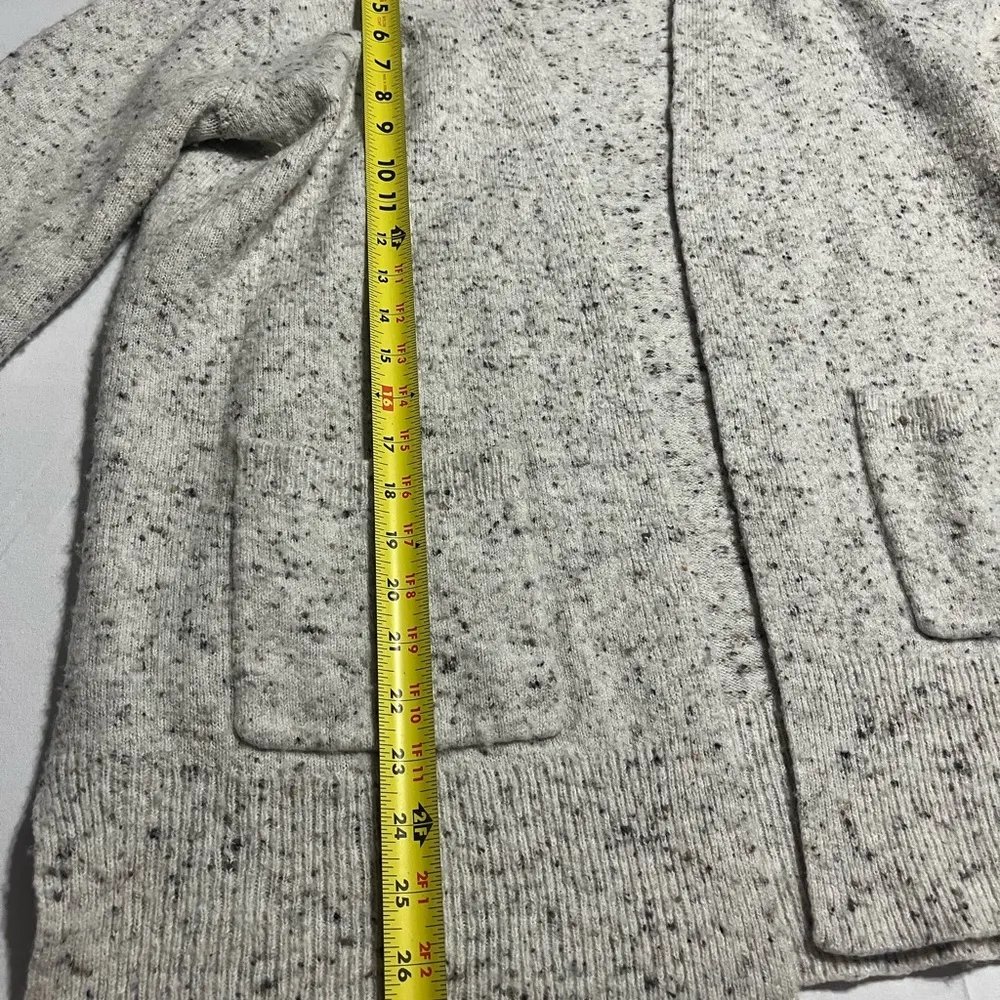 Madewell Donegal Kent Cardigan Sweater Medium Wool Blend Long Coziest Yarn Cream - Image 6