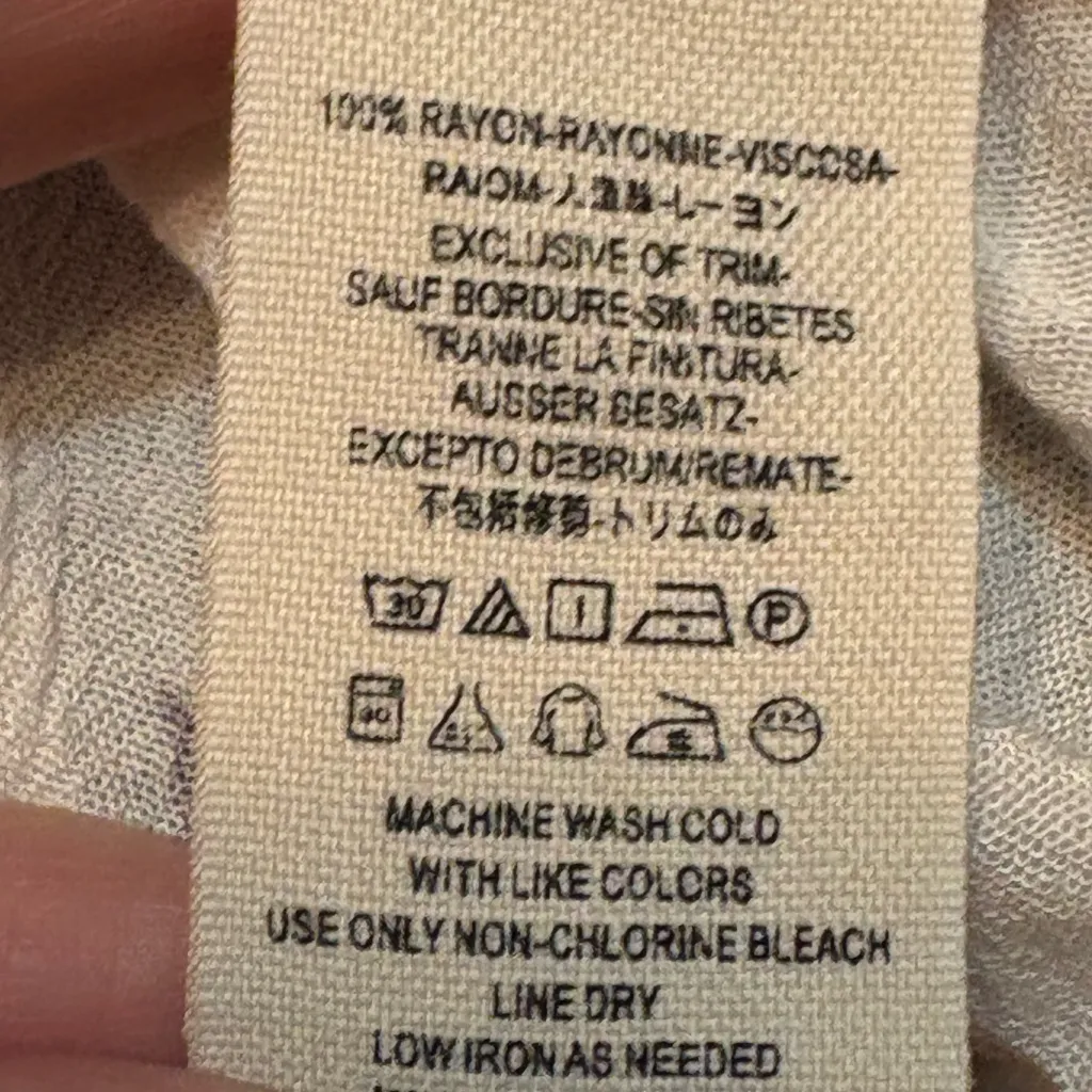 Free People Floral Print Tunic Top - Cream and Pink - Image 8