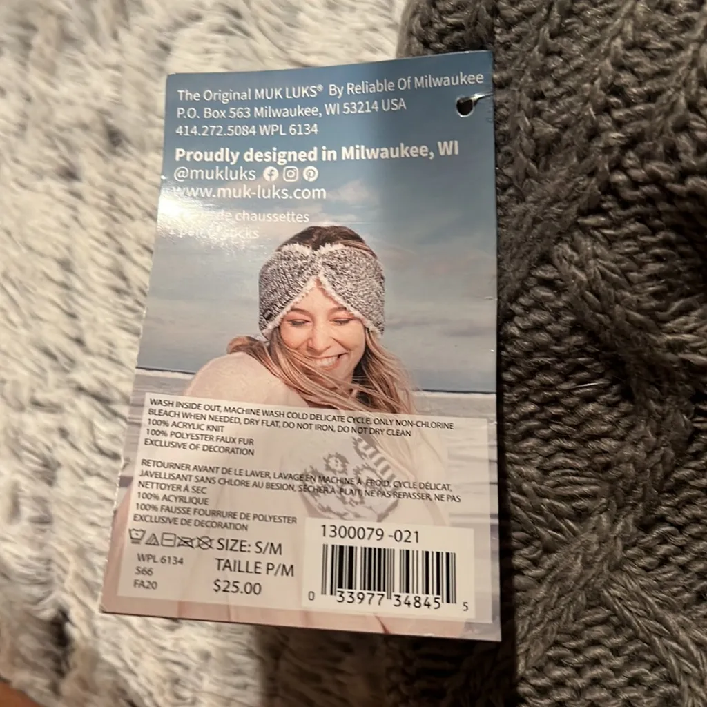 MUK LUKS size S/M Gray - Image 5