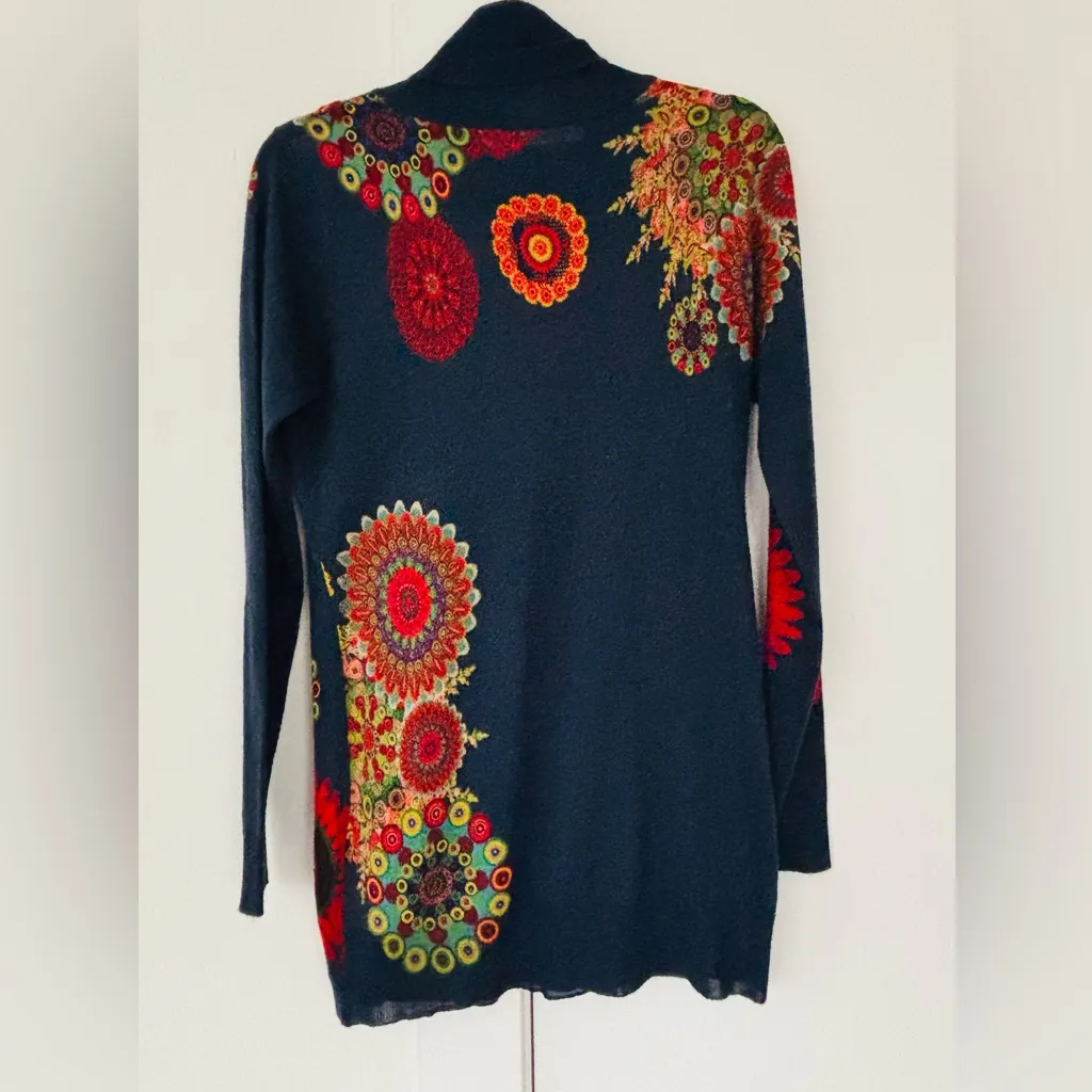 Desigual Wool Blend Turtleneck sweater size large - Image 10