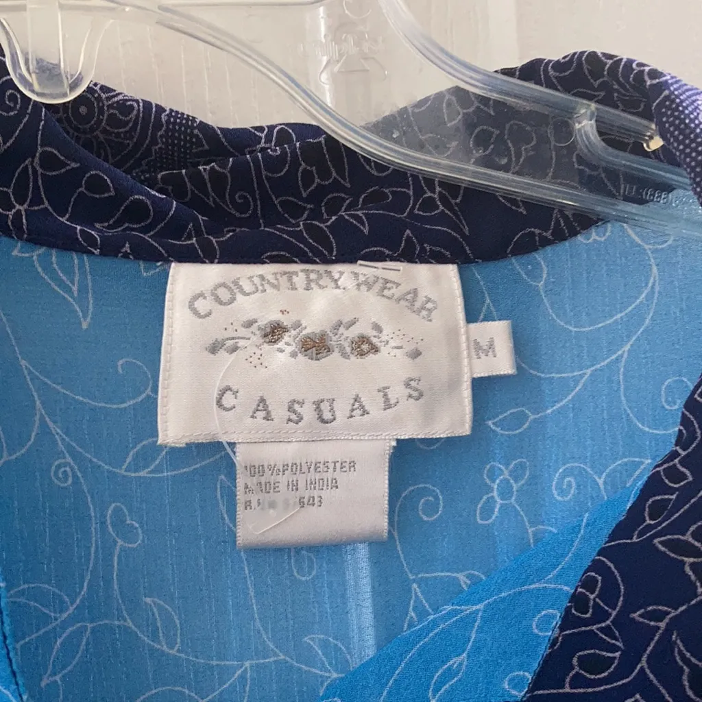 FINAL MARKDOWN NWT country wear casuals sheer tunic medium - Image 3