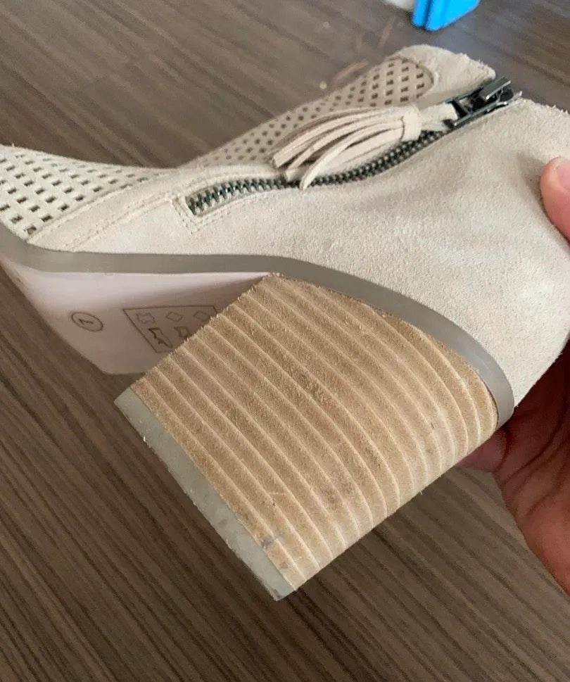 Sole Society Open Toe Booties - Image 5