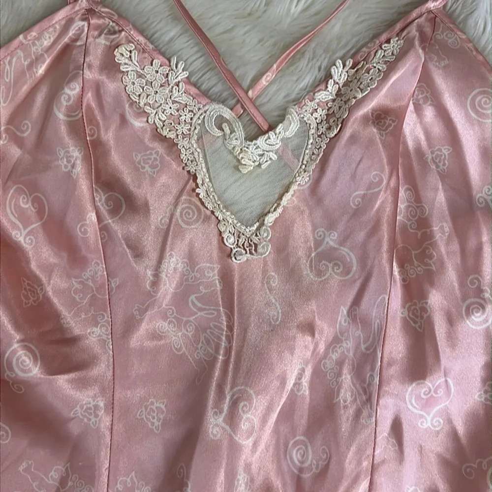 Vintage Cherub Angel Slip Pink Size M - Image 4