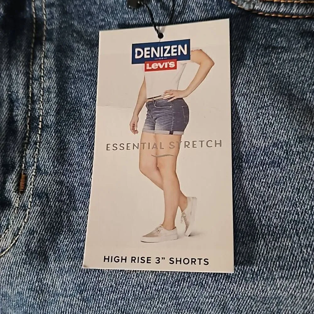 Denizen Levi's NWT High Rise Denim Shorts Size 12 - Image 4