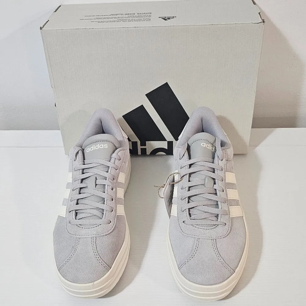 Adidas  VL Court Bold / Grey Off White / Women's Sneakers Size 8.5 - IF9784 - Image 2