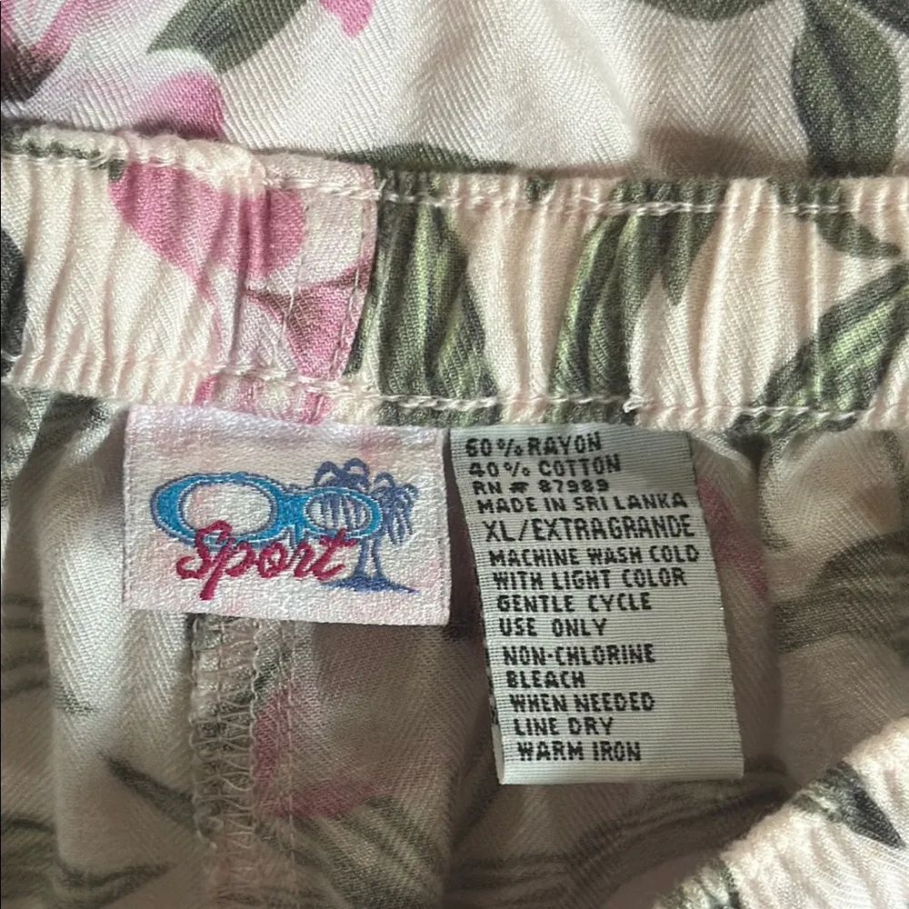 OP vintage women’s Pink and Green Floral Set xl - Image 5