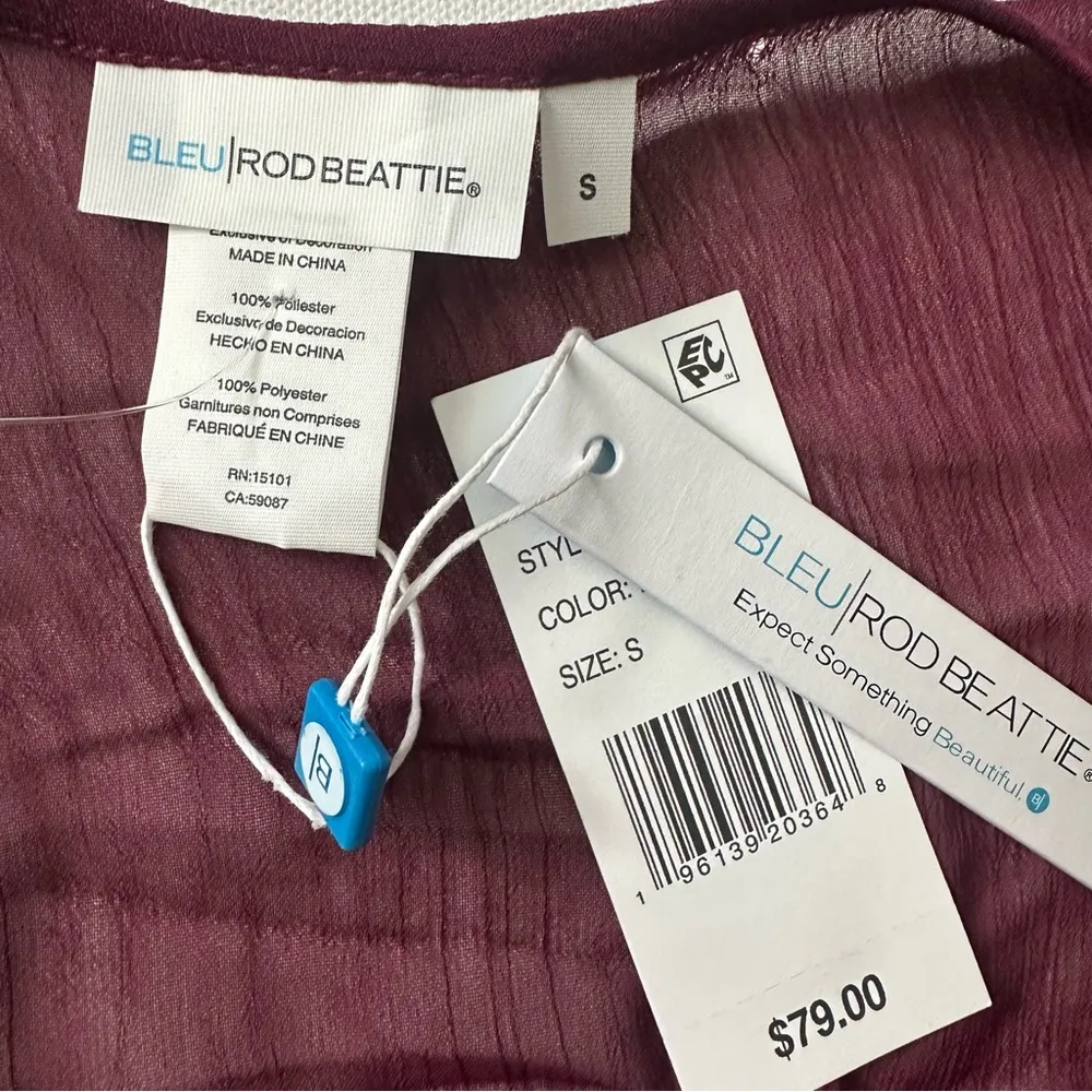 Bleu Rod Beattie Gypset Caftan Swimsuit Cover up Size S - Image 11