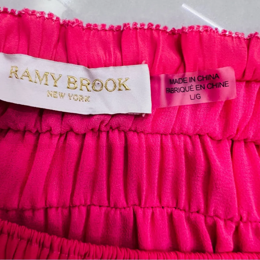 RAMY BROOK MERRY V-NECK SHORT-SLEEVE BLOUSE IN PUNCH AND JANE MATCHING SKIRT - Image 11