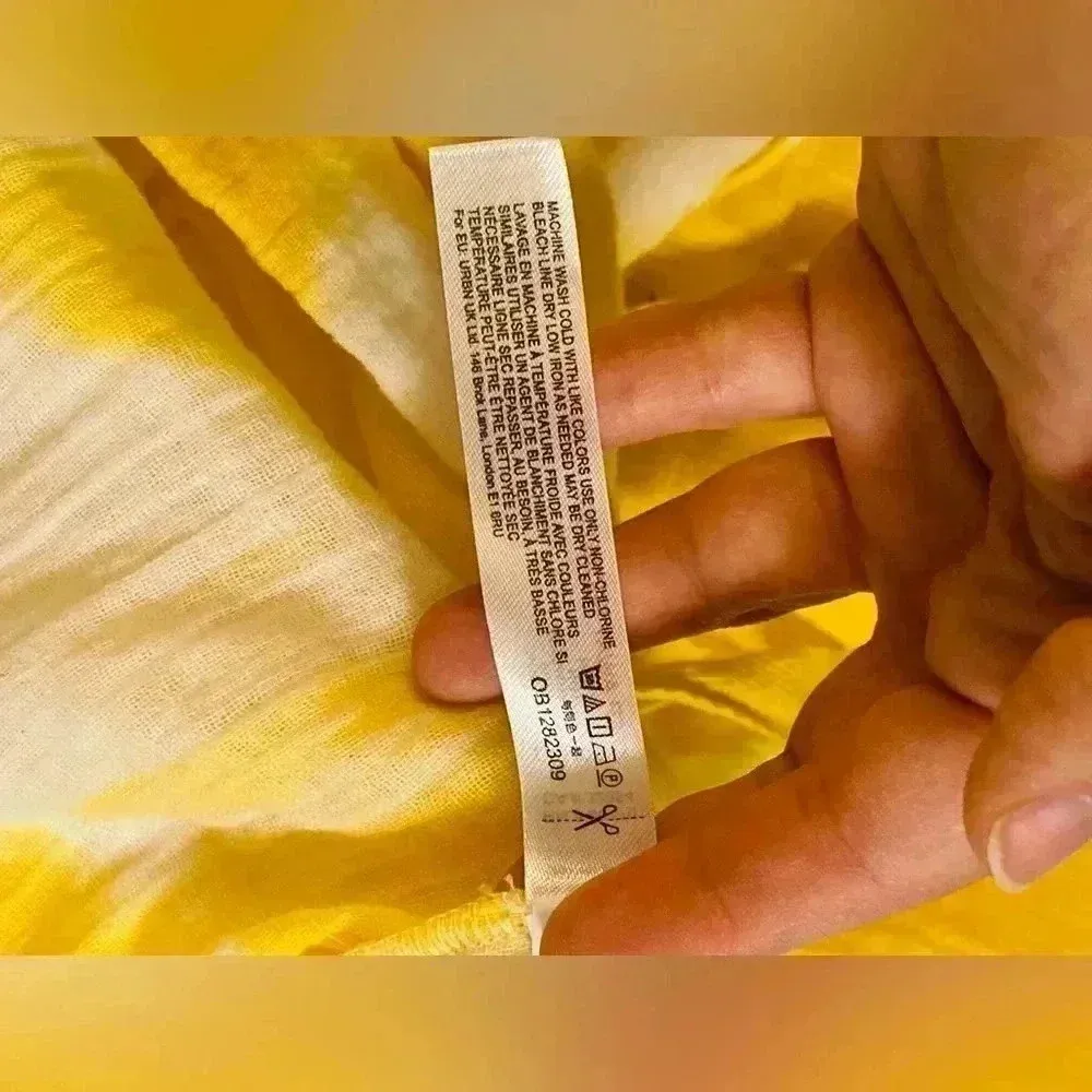 Urban Outfitters Out From Under Yellow & White Rosie Playsuit Size Small NWT $58 - Image 10