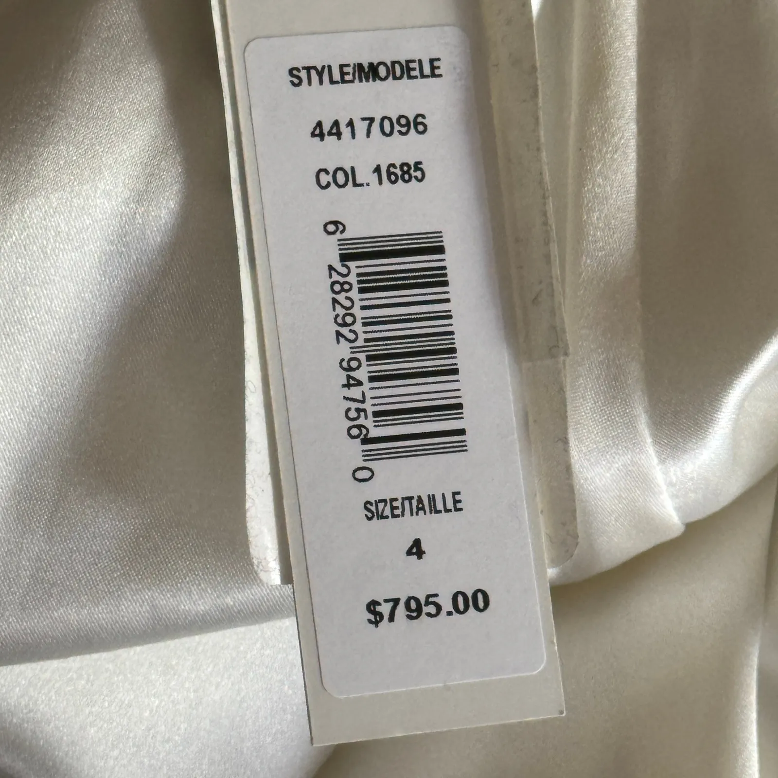 Monique Lhuillier Floral Embroidered Maxi Dress Ivory‎ White Size 4 NWT - Image 10