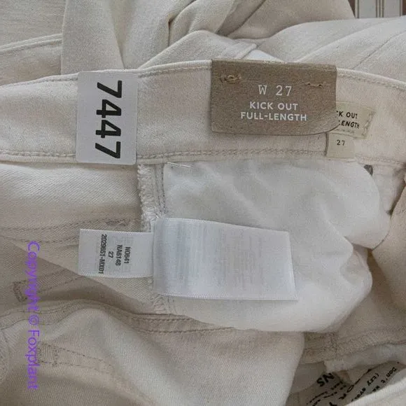 New! Madewell Kick‎ Out Full-Length Jeans vintage canvas, size 27 - Image 17