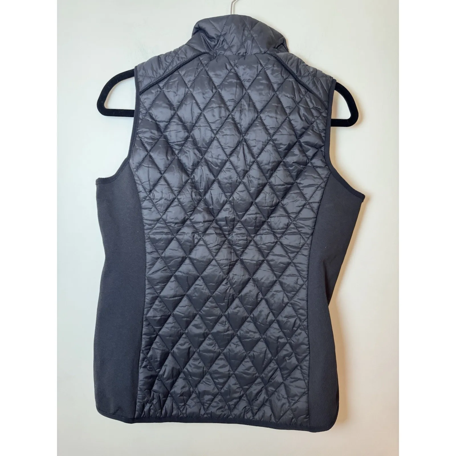 Barbour Poppy Gilet Vest Black Quilted Zip Up Vest Womens Sz 6 NWT $200 - Image 3
