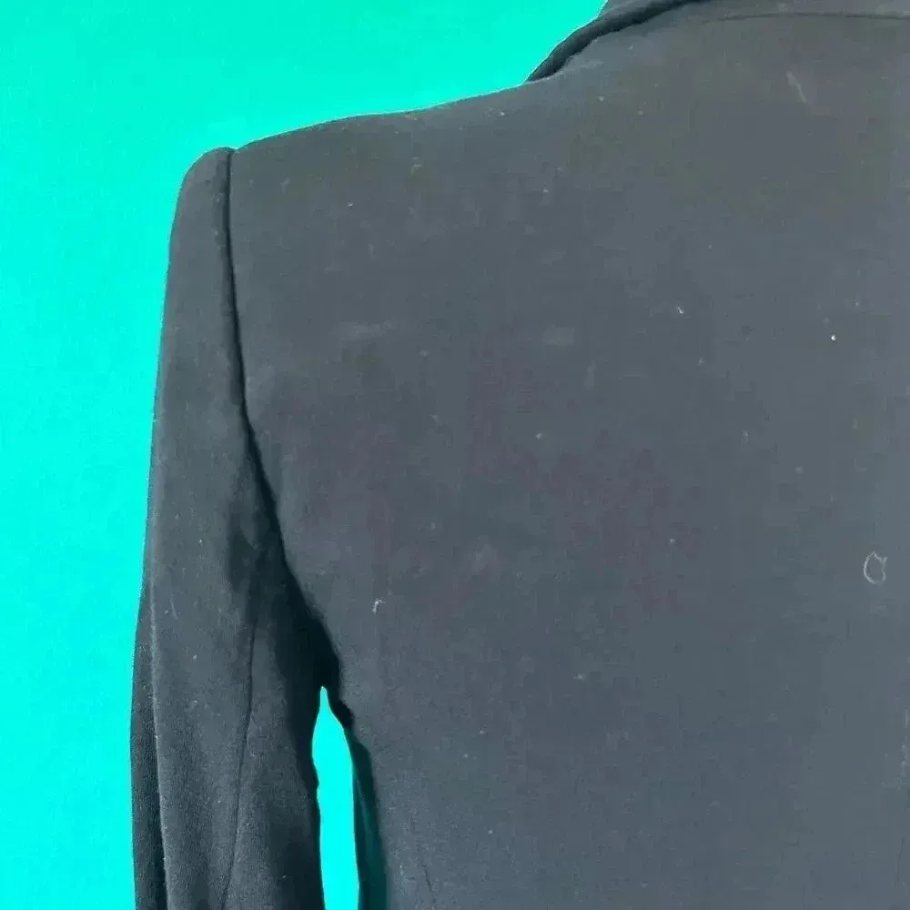 Zara Basic Navy Single Breasted One Button Blazer Career Office Workwear Size XS - Image 4