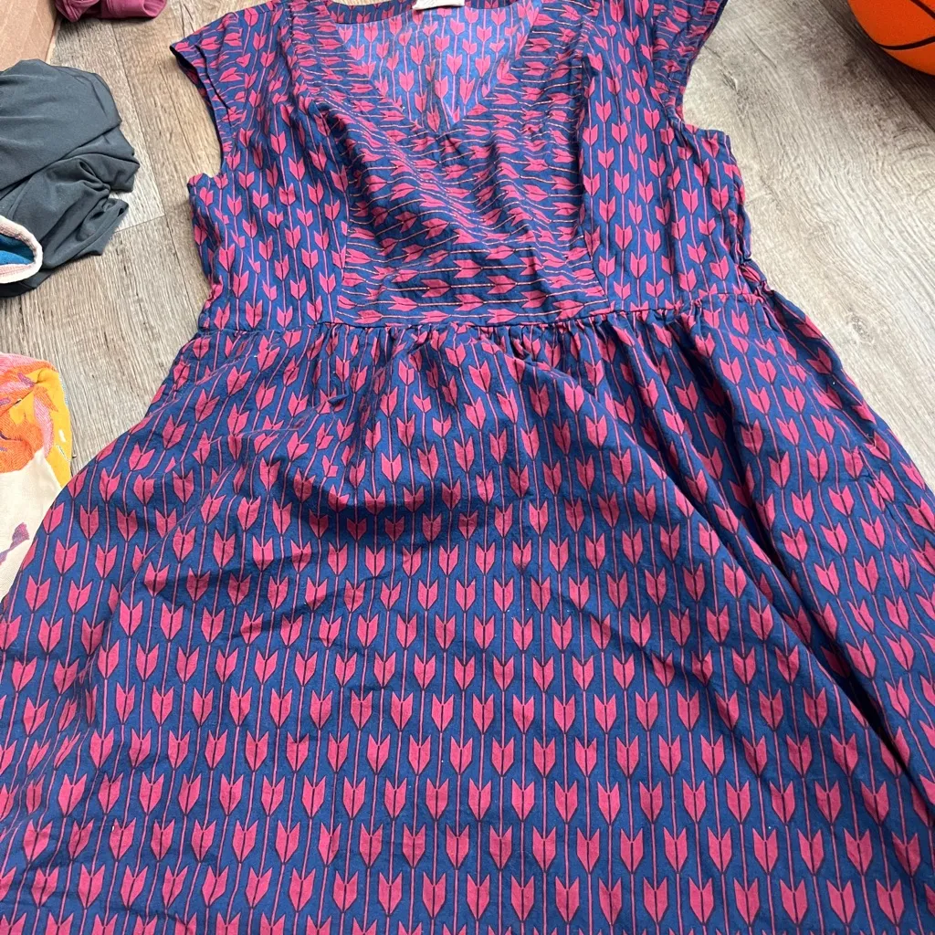 Mata Traders Women's Dark Navy & Burgundy Arrow print Sleeveless A - Image 10