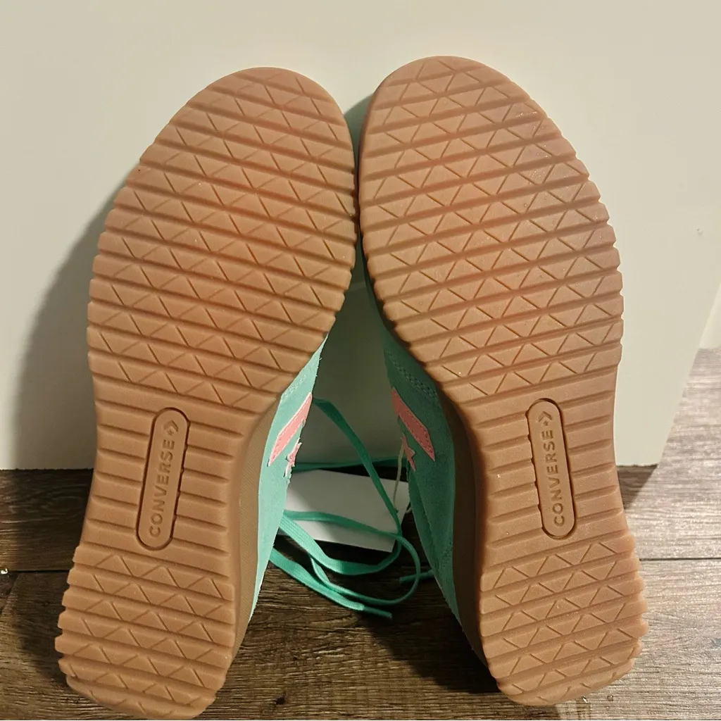 Converse A15090C One Star Suede Low Top Skate Shoes 7.5W/6M Mint Green Pink Gum - Image 5