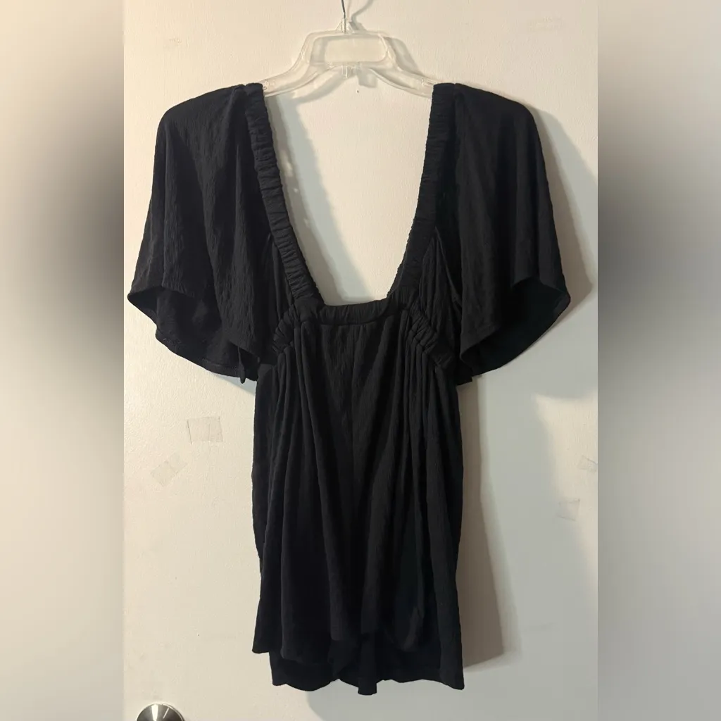 ✨ Free People La La Romper Size S Black - Image 3