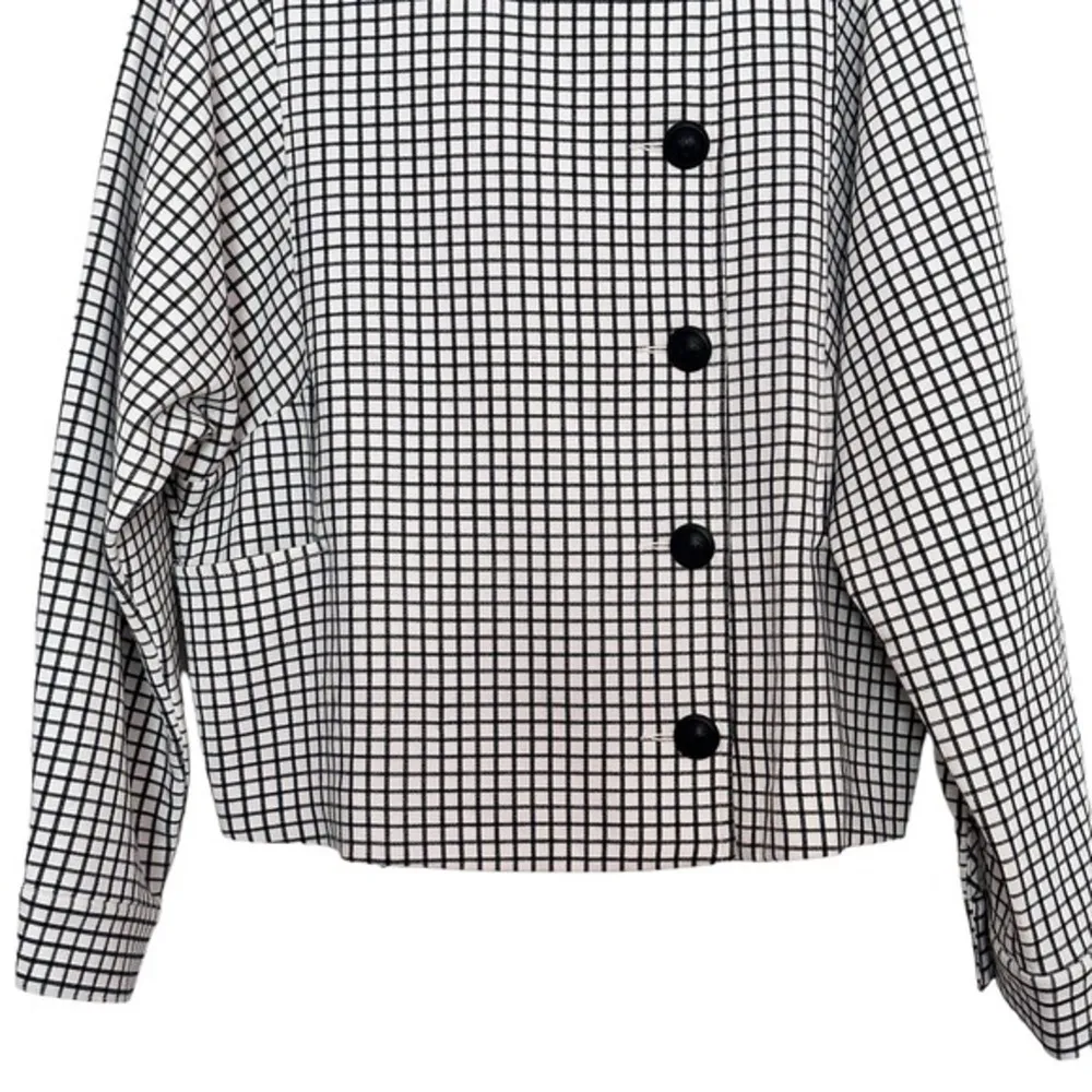 Cabi Osaka‎ Night White/Black Windowpane Jacket Style 3173 Size Medium - Image 7