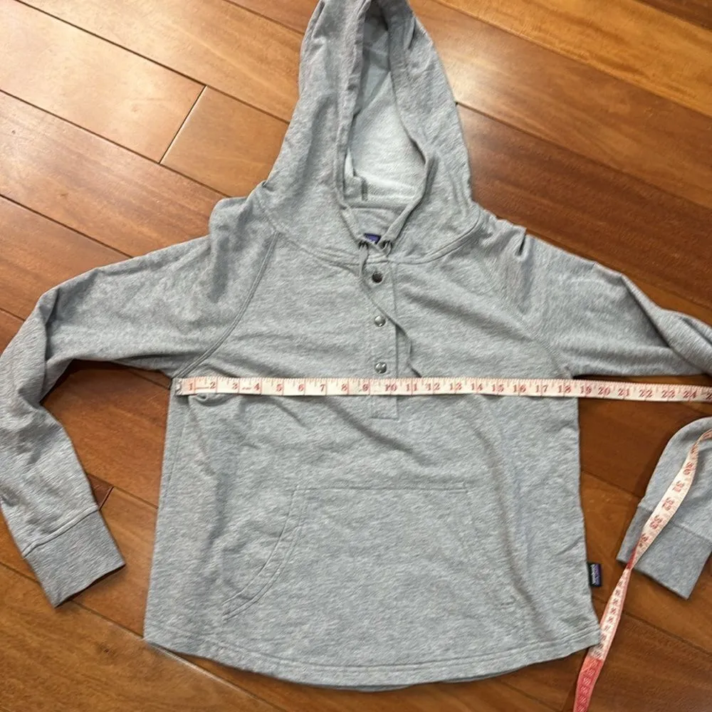 Patagonia Ahnya Organic Cotton  Women's Hooded Sweatshirt Grey Size S - Image 7