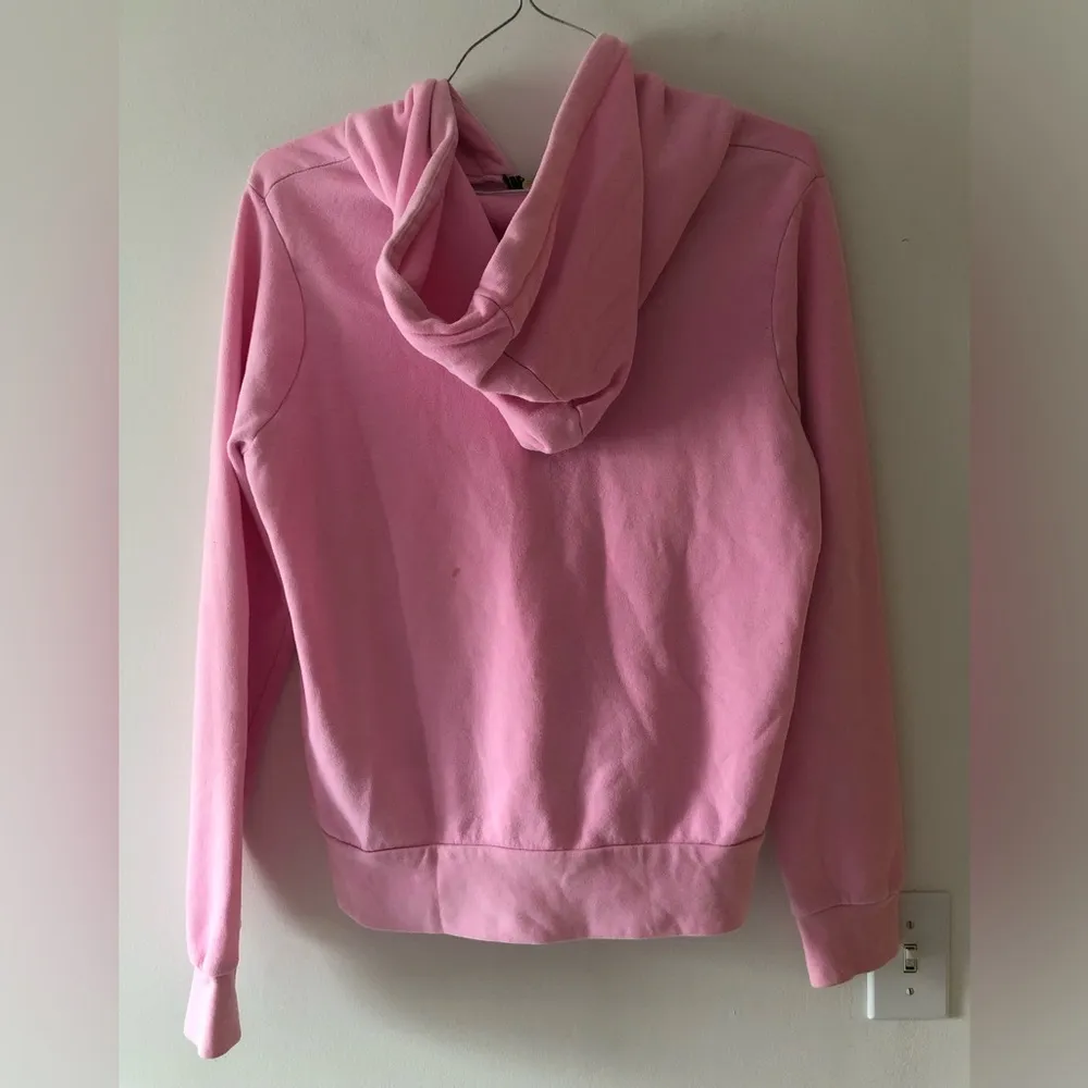 Aviator Nation 5 Stripe Hoodie in Heather Pink Rainbow Stripe Size Medium READ - Image 11