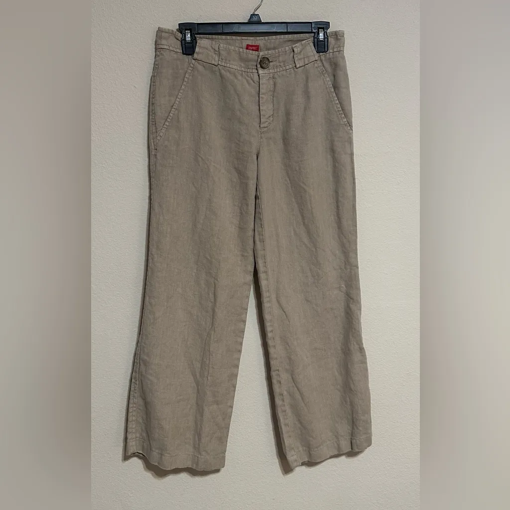 Esprit Beige Wide-Leg Trousers - Image 2