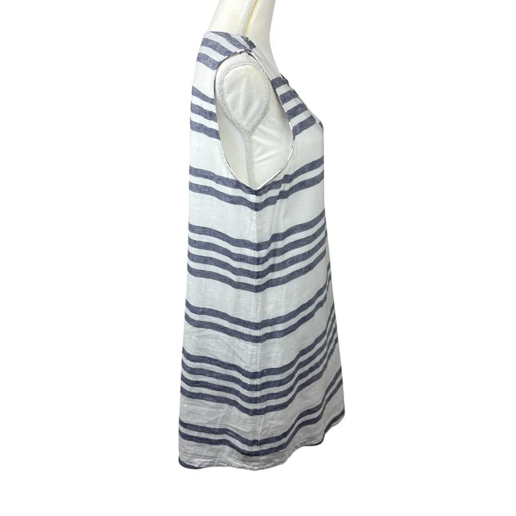 Beachlunchlounge striped dress/coverup size Medium linen/cotton summer vacation - Image 3