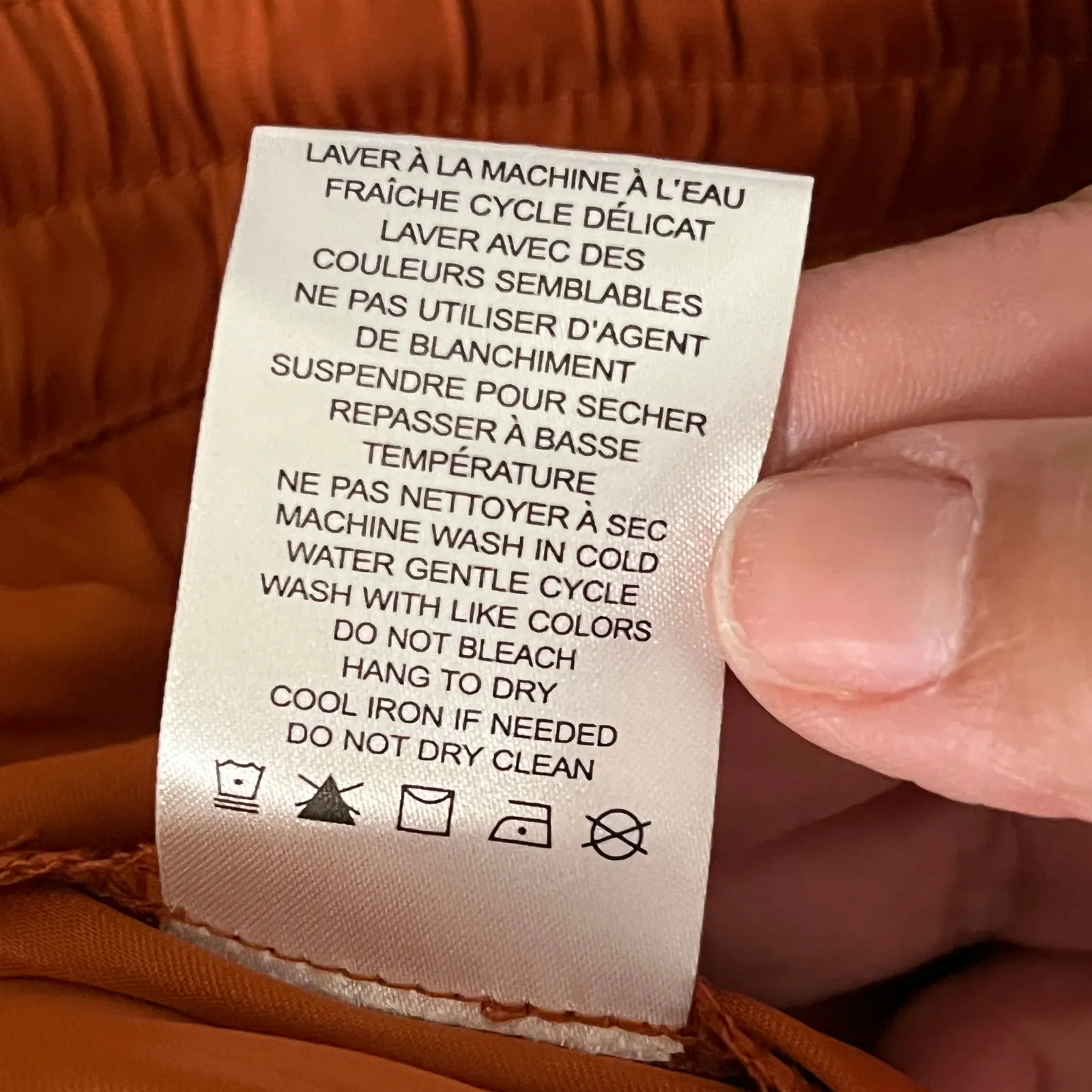 Rachel Zoe Women's Wide Leg Satin Cargo Pants Orange Pleated Drawstring Large - Image 6