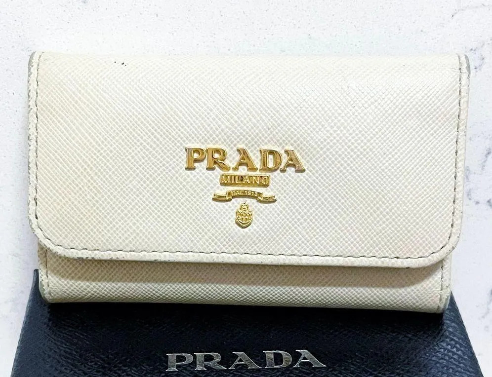 Authentic Prada Cera Portachiavi 6 Key Saffiano Leather Holder / Wallet - Image 3