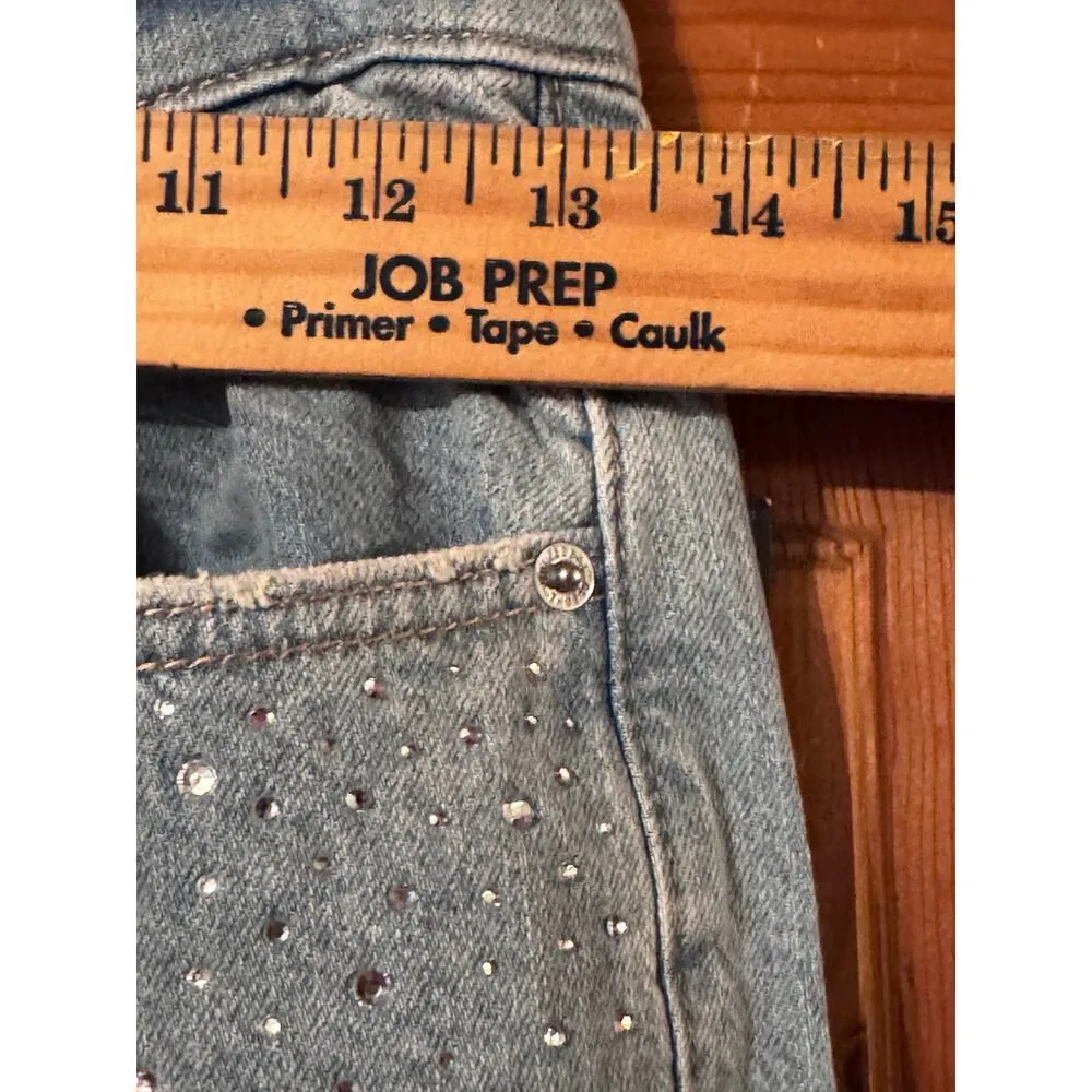 Universal thread 2 Long 90s Straight rhinestone embelished Light was - Image 5