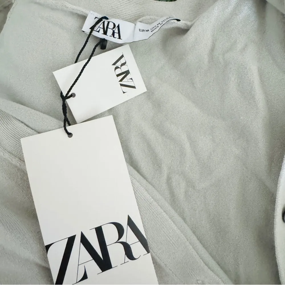 Zara light gray knit gray vest NWT - Image 5