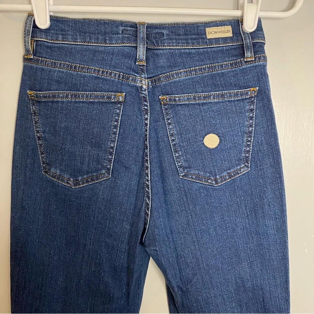 Don the Fuller Saint Tropez High Rise Straight Jeans Italian Style Size 28 Blue - Image 8