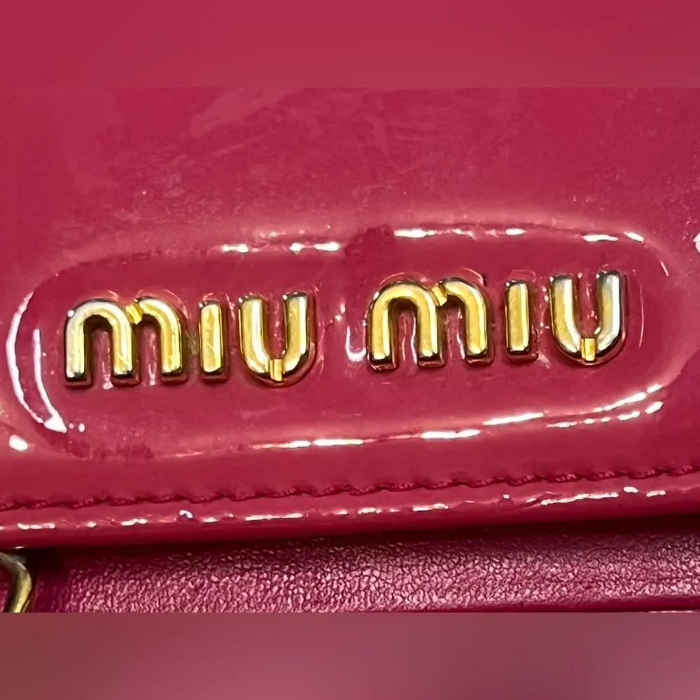 Miu Miu pink 6 key holder wallet - Image 4