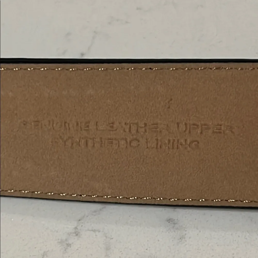 Talbots Black Textured Leather Belt - Image 5