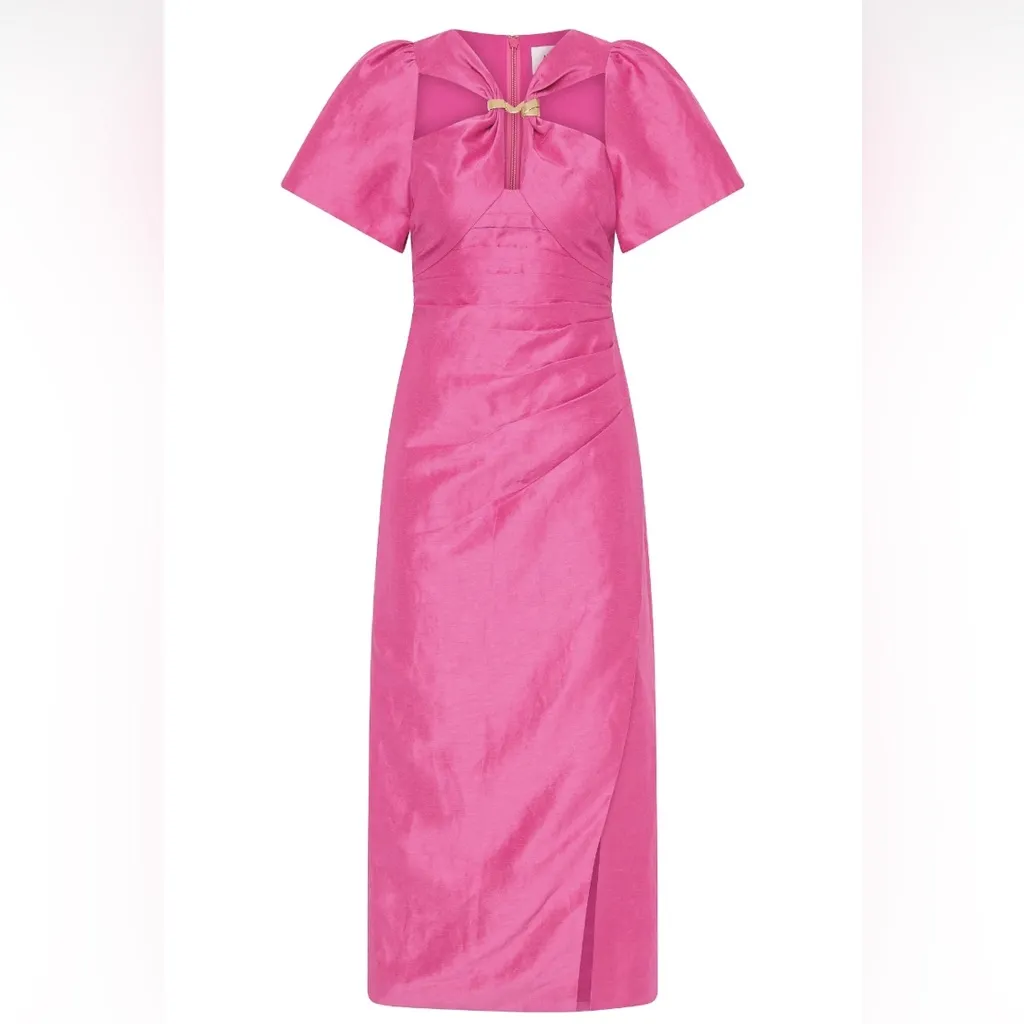 Aje Presence Twisted midi dress US6 Pink Size 6 - Image 5