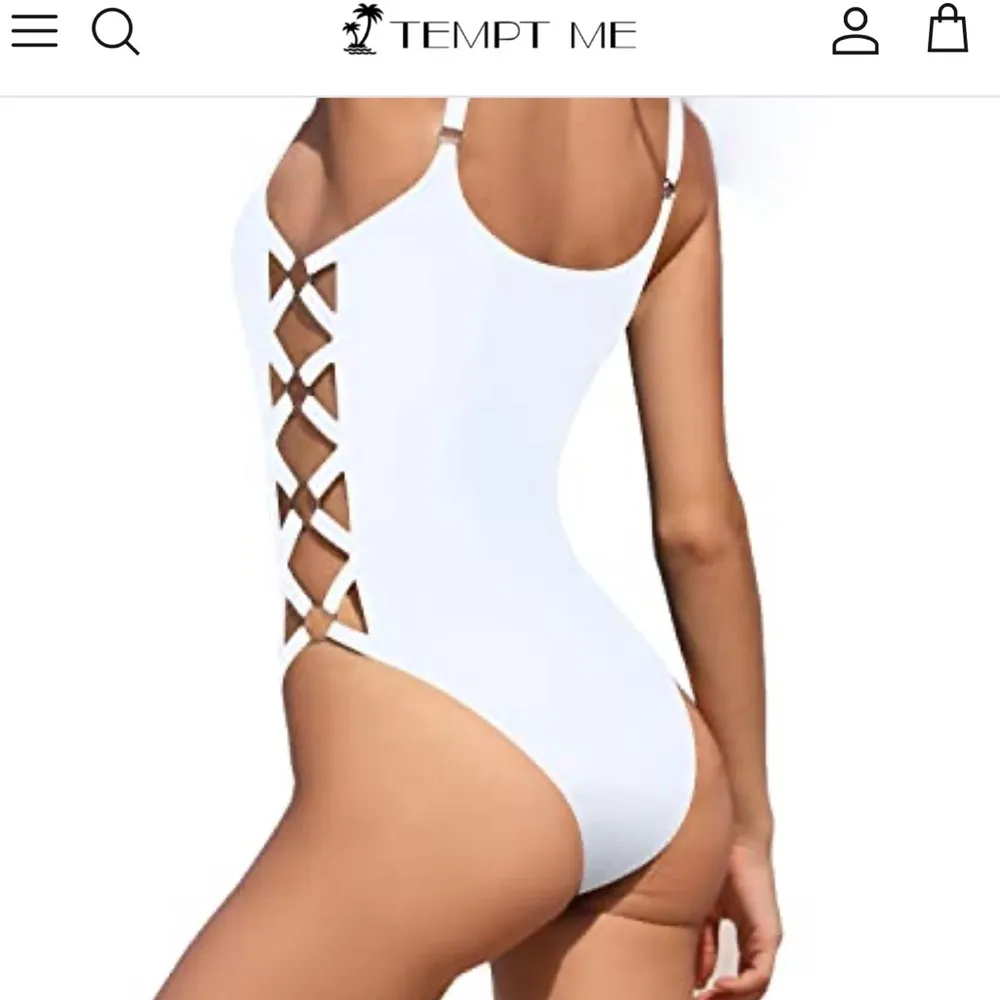 Tempt Me White Swimsuit - Image 4