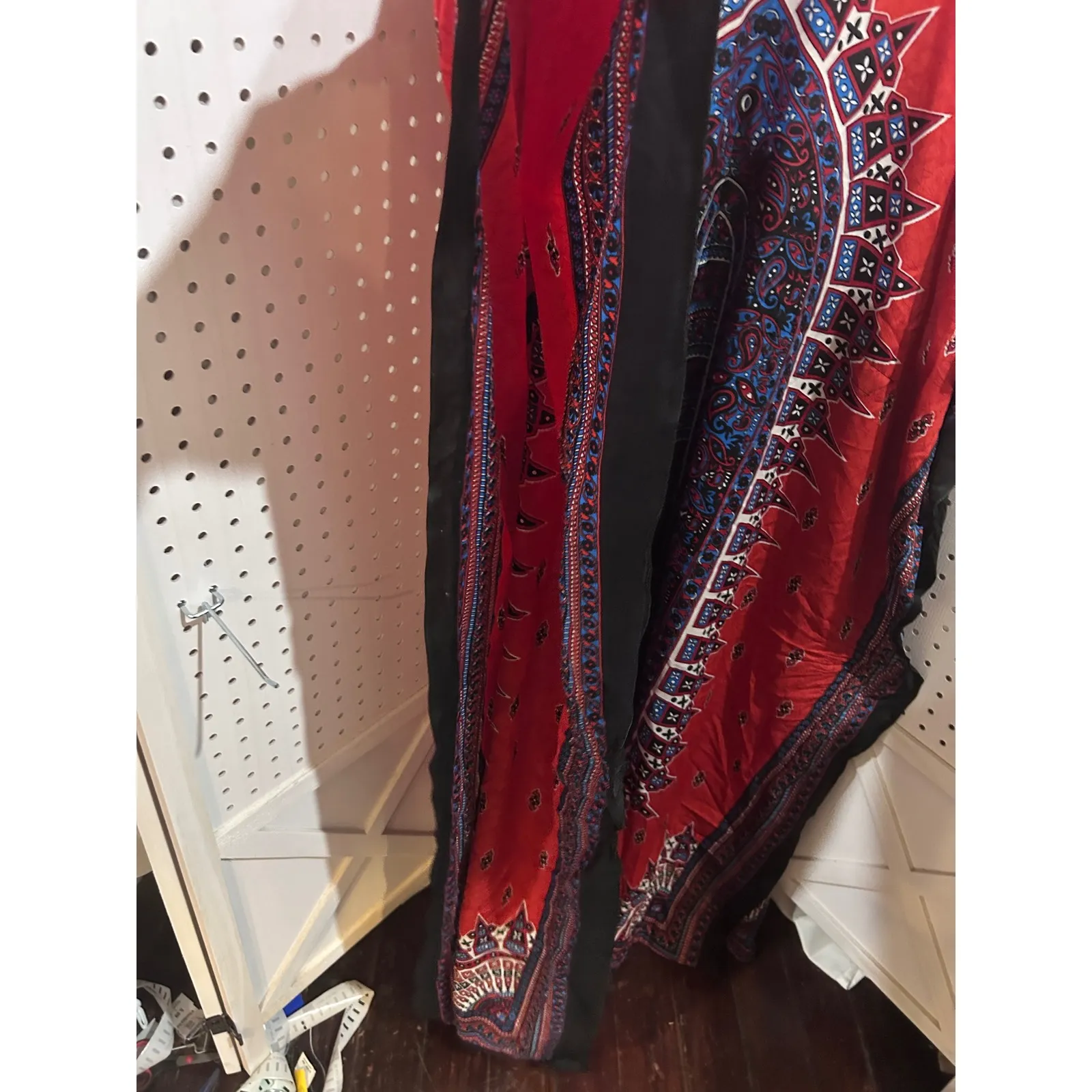 Bell Pepper Fashion Wear Red Boho Patchwork Print Kaftan Maxi Dress Free Size Size undefined - Image 9